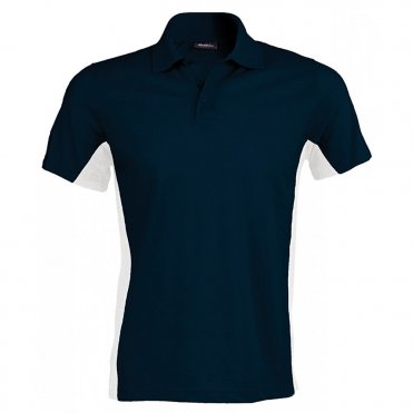 KB232 Flags Short Sleeve Bi-Colour Polo Shirt