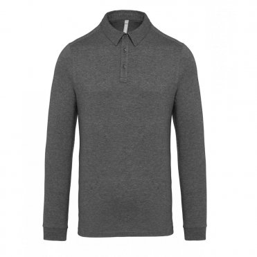 KB264 Jersey Knit Long Sleeve Polo Shirt