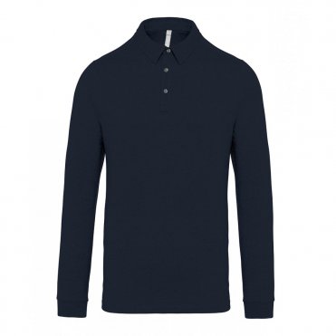 KB264 Jersey Knit Long Sleeve Polo Shirt