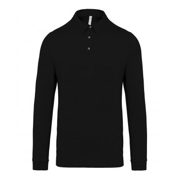KB264 Jersey Knit Long Sleeve Polo Shirt