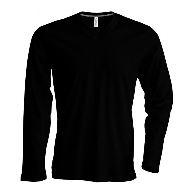 Kariban KB358 Men's Long-Sleeved V-Neck T-Shirt