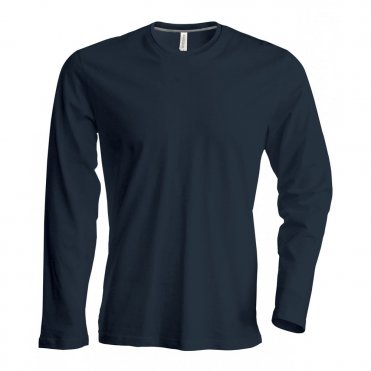 KB359 Men's Long-Sleeved Crew Neck T-Shirt