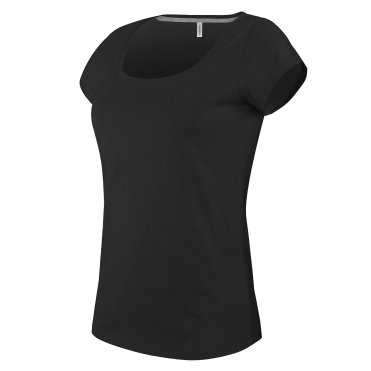 KB384 Women's Boat Neck Short Sleeve T-Shirt