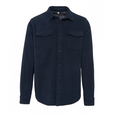 KB582 Sherpa-Lined Fleece Overshirt