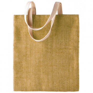 KI009 100% Natural Yarn Dyed Jute Bag