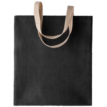 KI009 100% Natural Yarn Dyed Jute Bag