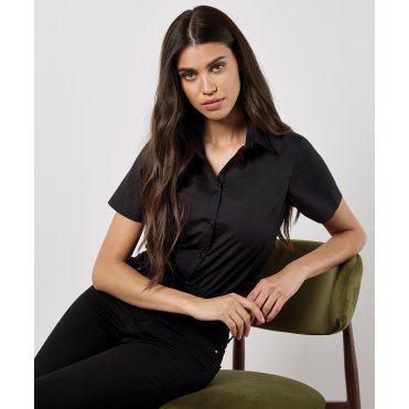 KK241 Women's Poplin Shirt Short Sleeve