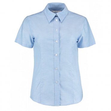 KK360 Women's Workplace Oxford Blouse Short Sleeve (Tailored Fit)
