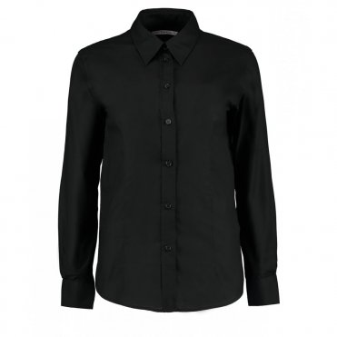 KK361 Women's Workplace Oxford Blouse Long-Sleeved (Tailored Fit)