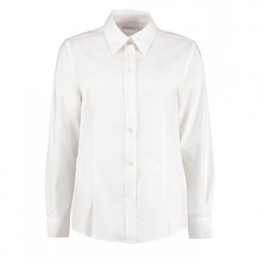 KK361 Women's Workplace Oxford Blouse Long-Sleeved (Tailored Fit)