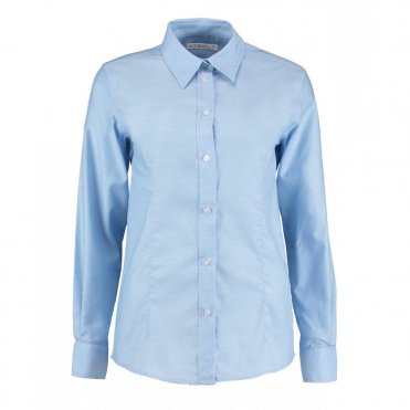 KK361 Women's Workplace Oxford Blouse Long-Sleeved (Tailored Fit)