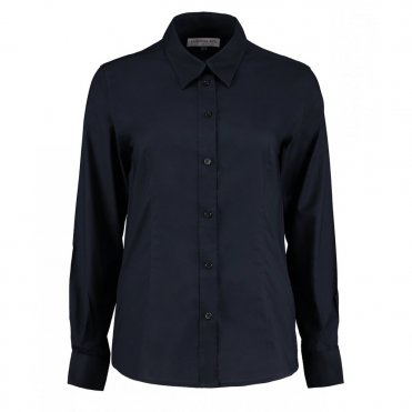 KK361 Women's Workplace Oxford Blouse Long-Sleeved (Tailored Fit)