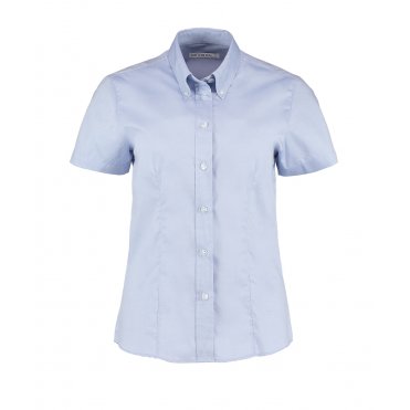 KK701 Women's Corporate Oxford Blouse Short Sleeve (Tailored Fit)