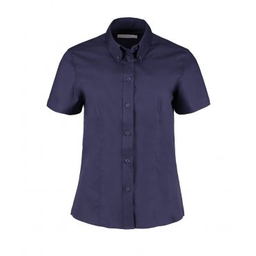 KK701 Women's Corporate Oxford Blouse Short Sleeve (Tailored Fit)
