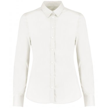 KK782 Women's Stretch Oxford Shirt Long-Sleeved (Tailored Fit)