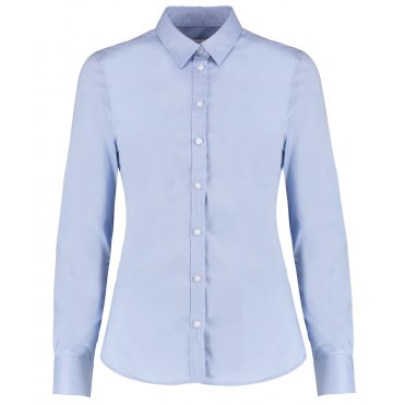 KK782 Women's Stretch Oxford Shirt Long-Sleeved (Tailored Fit)