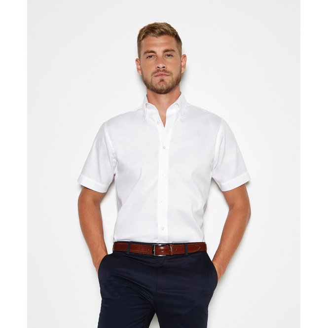 Kustom Kit KK187 Premium Oxford Shirt Short Sleeve (Tailored Fit)