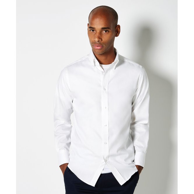 Kustom Kit KK188 Premium Oxford Shirt Long-Sleeved (Tailored Fit)