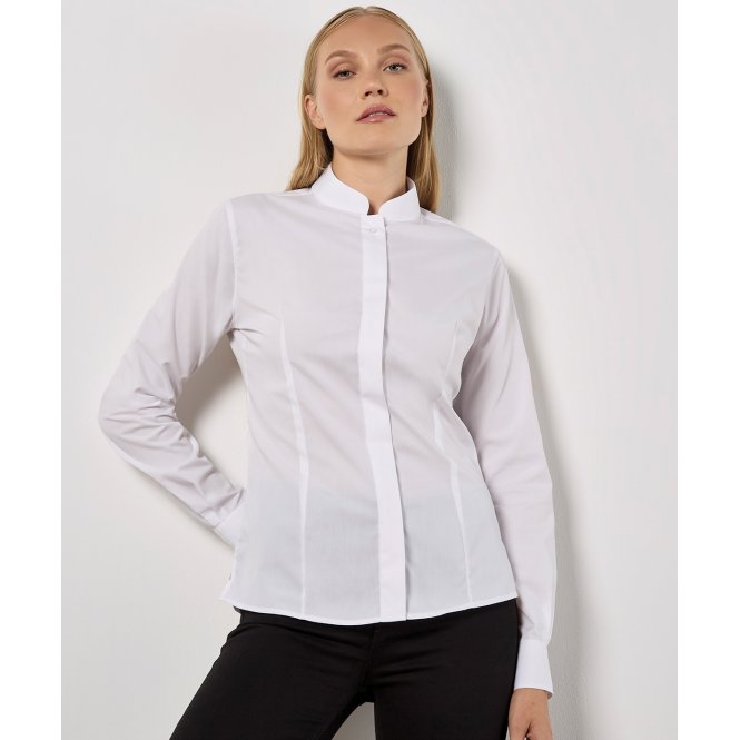 Kustom Kit KK261 Women's Mandarin Collar Shirt Long-Sleeved (Tailored Fit)