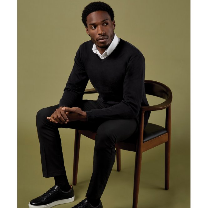 Kustom Kit KK352 Arundel V-Neck Sweater Long Sleeve (Classic Fit)