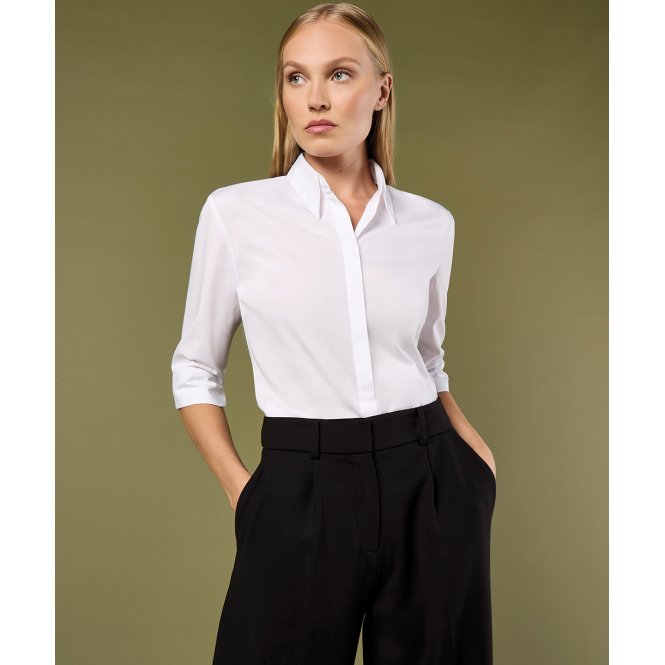 Kustom Kit KK715 Continental ¾ Sleeve Blouse Women's