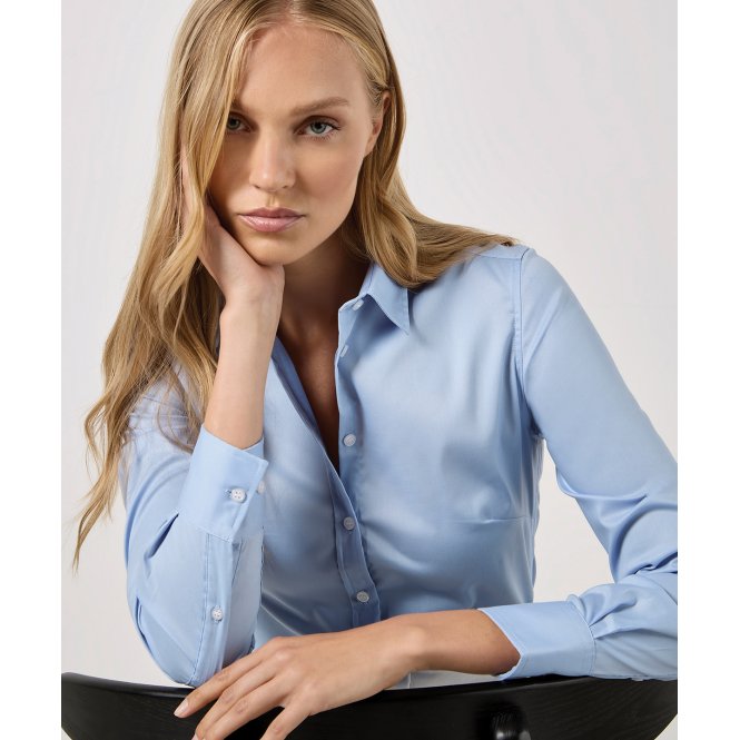 Kustom Kit KK782 Women's Stretch Oxford Shirt Long-Sleeved (Tailored Fit)