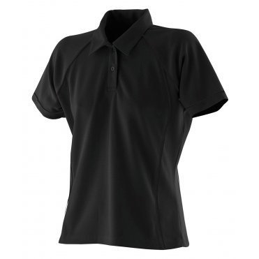 LV371 Women's Piped Performance Polo