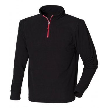 LV570 1/4 Zip Long Sleeve Fleece Piped