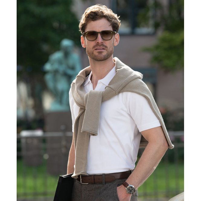 Nimbus N107M Harvard V-Neck Stretch Deluxe Polo