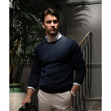 N113M Beaufort Extra Fine Cashwool Merino Knit