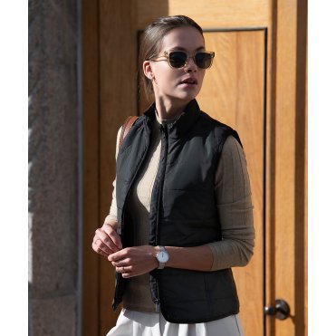 N114F Women's Hudson Horizontal Quilted Gilet