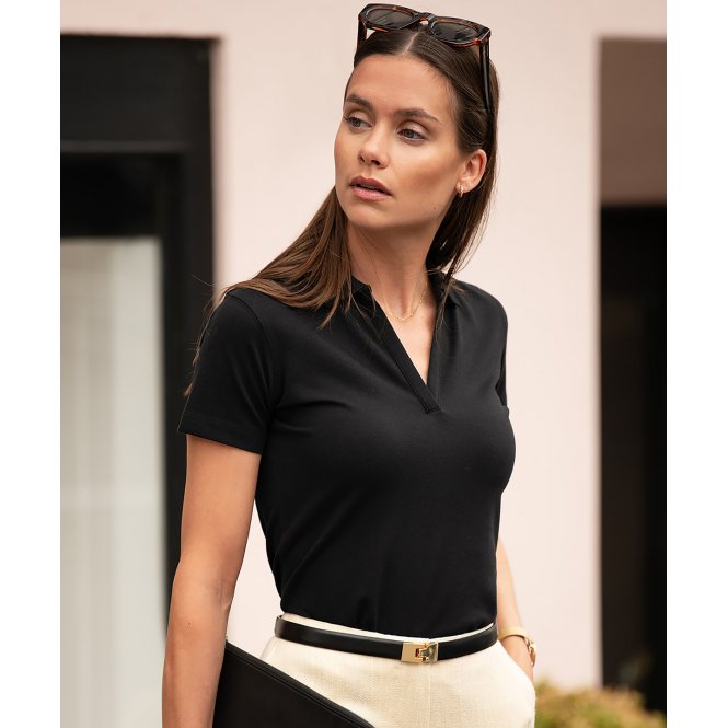 Nimbus NB52F Women's Harvard V-Neck Stretch Deluxe Polo