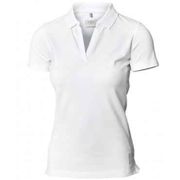 NB52F Women's Harvard V-Neck Stretch Deluxe Polo