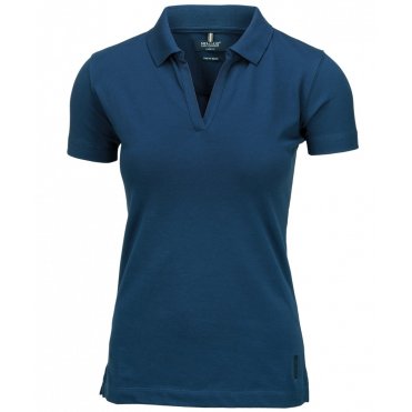 NB52F Women's Harvard V-Neck Stretch Deluxe Polo