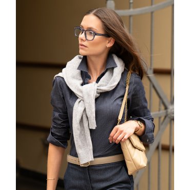 NB65F Women's Torrance Raw And Stylish Denim Shirt
