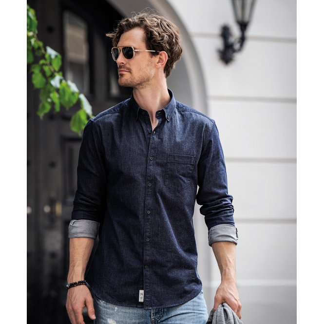 Nimbus NB65M Torrance Slim Fit Raw And Stylish Denim Shirt