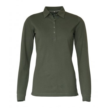 NB71F Women's Carlington Deluxe Long Sleeve Polo
