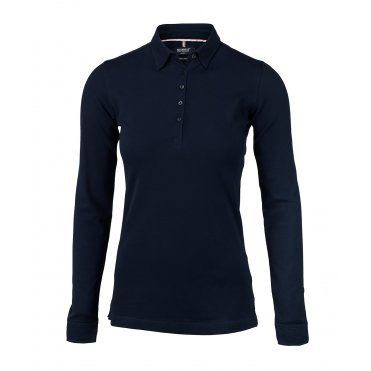 NB71F Women's Carlington Deluxe Long Sleeve Polo