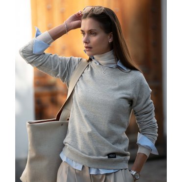 NB87F Women's Newport Luxury Lightweight Crewneck