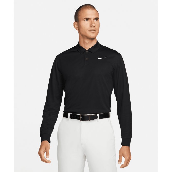 Nike NK354  Dri-Fit Victory Solid Long Sleeve Polo