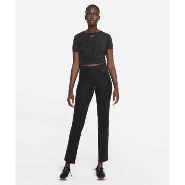 NK374 Women's Nike One Luxe Dri-Fit Short Sleeve Standard Twist Top