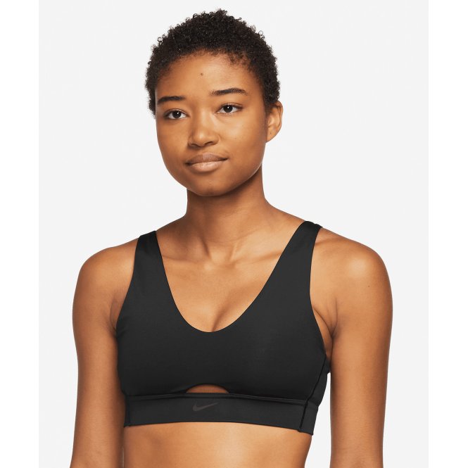Nike NK381 Women's  Dri-Fit Indy Plunge Cutout Bra