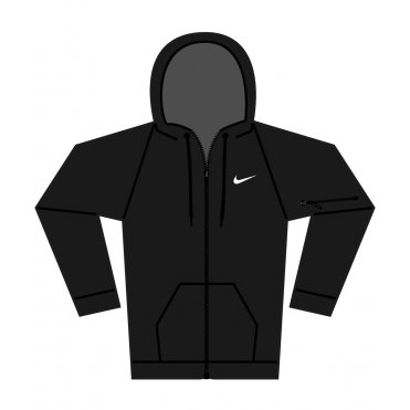 NK389 Nike Men's Full-Zip Fitness Hoodie