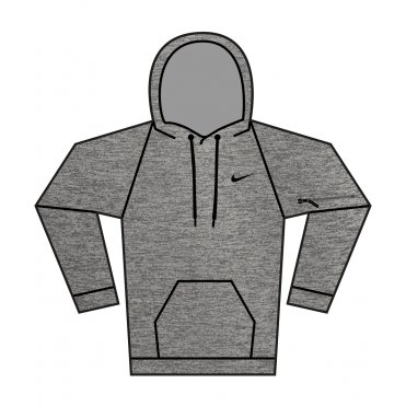 NK391 Nike Men's Pullover Fitness Hoodie