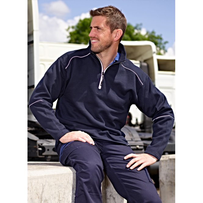 ORN 1283 Fireback Quarter Zip Sweatshirt
