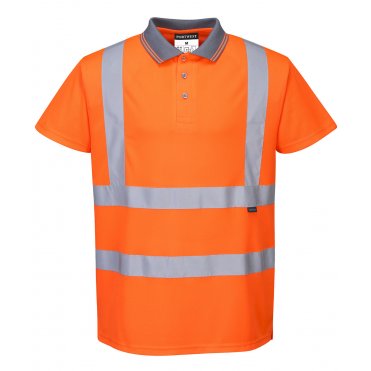 PW024 Hi-Visibility Short Sleeved Polo (S477/Rt22)