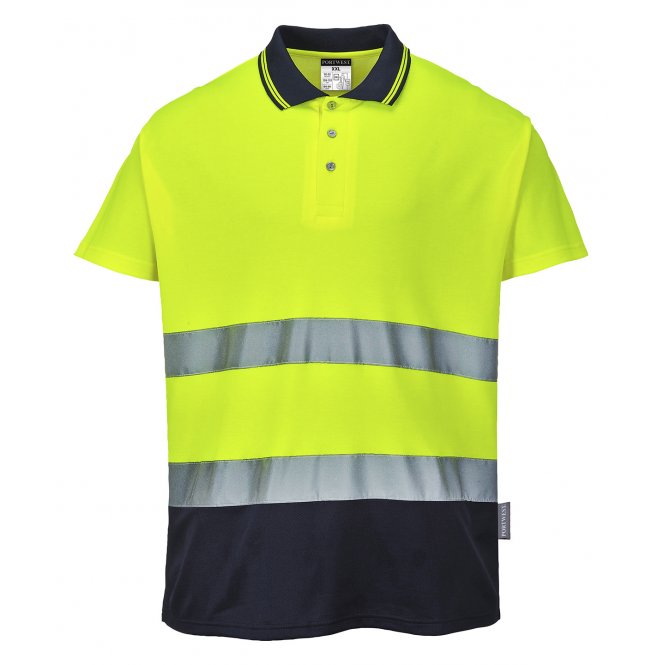 Portwest PW110 2-Tone Cotton Comfort Polo (S174)
