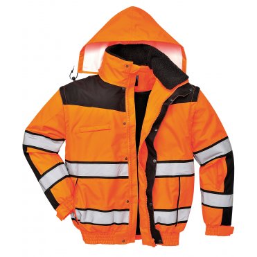 PW332 Hi-Visibility Classic Bomber Jacket (C466)
