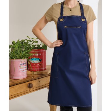 PR121 Contrast Stitch Bib Apron