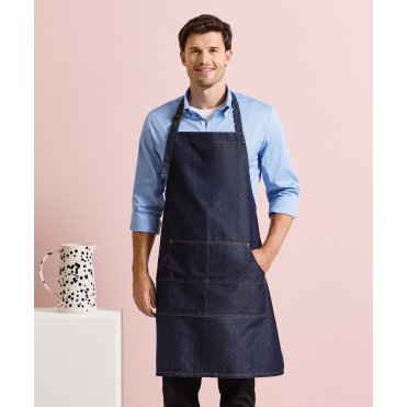 PR126 Jeans Stitch Bib Apron